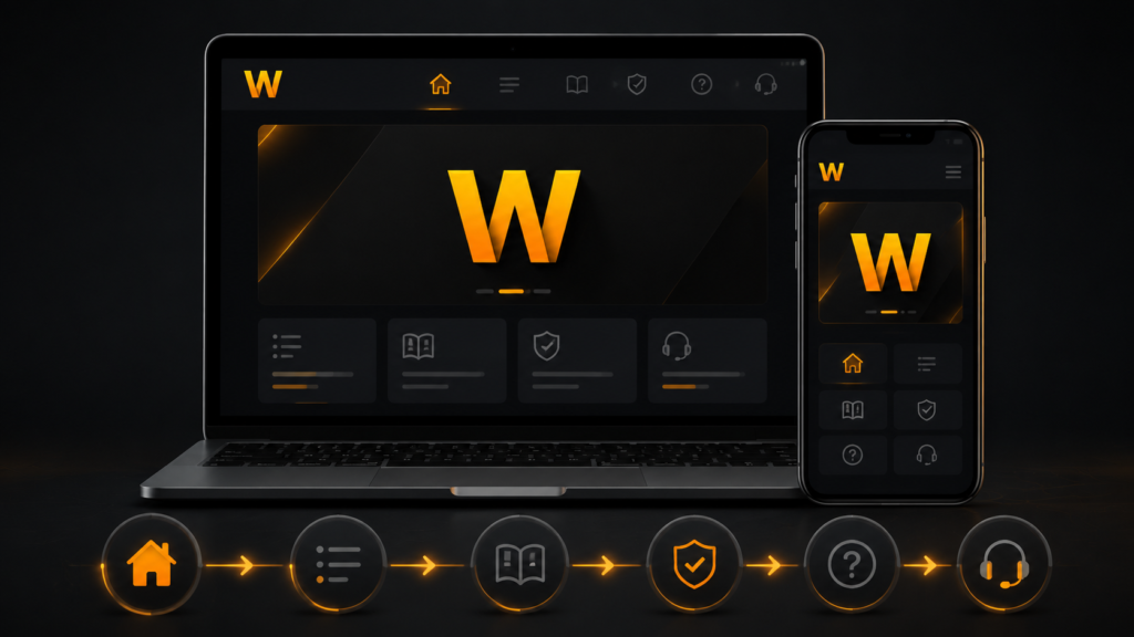 Struktur menu Portal WAW4D yang membantu member baru menemukan artikel FAQ keamanan dan bantuan