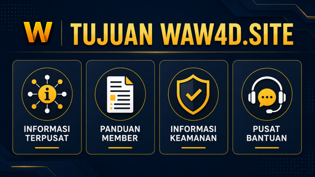 Empat tujuan utama WAW4D.site sebagai portal informasi resmi