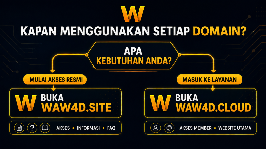 Kapan member menggunakan WAW4D.site dan WAW4D.cloud